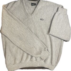 Women’s Forte V-Neck Sweater in Soft Gray